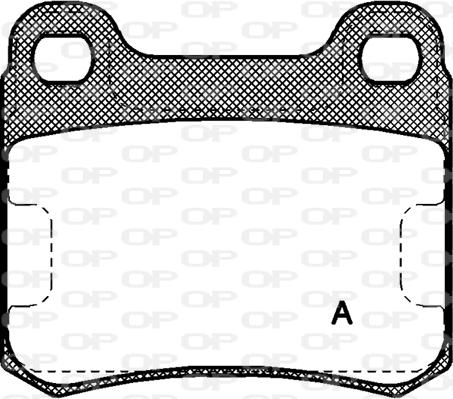 Open Parts BPA0157.10 - Гальмівні колодки, дискові гальма autocars.com.ua