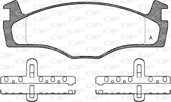 Open Parts BPA0171.00 - Гальмівні колодки, дискові гальма autocars.com.ua