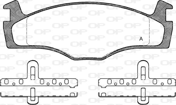 Open Parts BPA0171.10 - Гальмівні колодки, дискові гальма autocars.com.ua