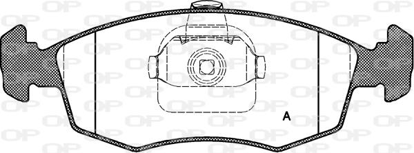 Open Parts BPA0172.10 - Гальмівні колодки, дискові гальма autocars.com.ua