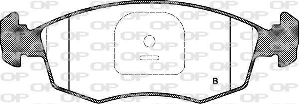 Open Parts BPA0172.12 - Тормозные колодки, дисковые, комплект autodnr.net