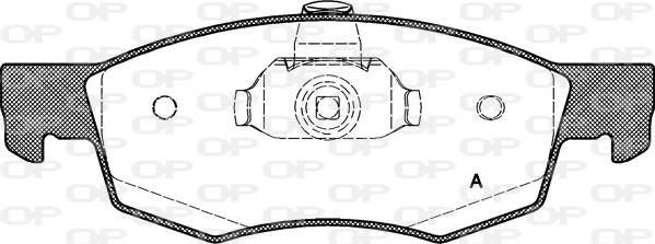 Open Parts BPA0172.30 - Гальмівні колодки, дискові гальма autocars.com.ua