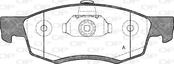 Open Parts BPA0172.32 - Гальмівні колодки, дискові гальма autocars.com.ua