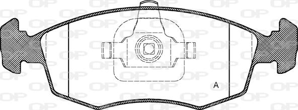 Open Parts BPA0172.35 - Гальмівні колодки, дискові гальма autocars.com.ua