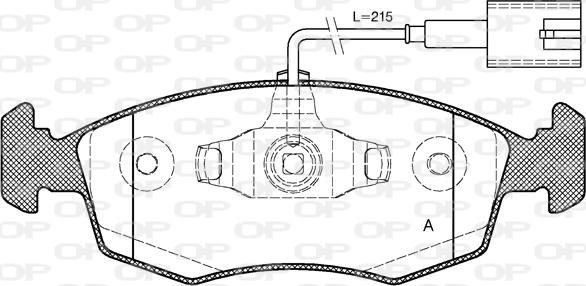 Open Parts BPA0172.52 - Тормозные колодки, дисковые, комплект autodnr.net