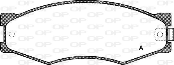 Open Parts BPA0184.02 - Гальмівні колодки, дискові гальма autocars.com.ua