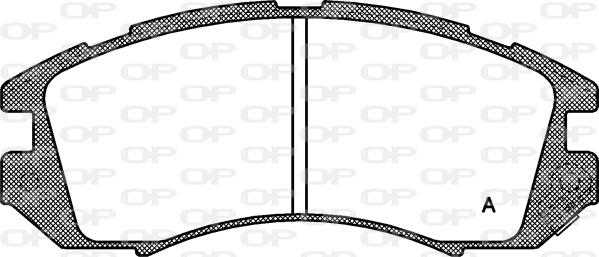 Open Parts BPA0191.12 - Тормозные колодки, дисковые, комплект autodnr.net