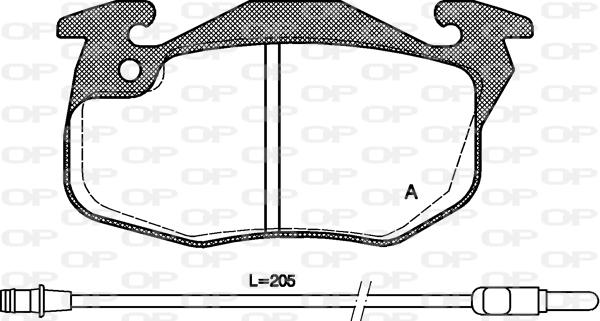 Open Parts BPA0192.22 - Тормозные колодки, дисковые, комплект autodnr.net