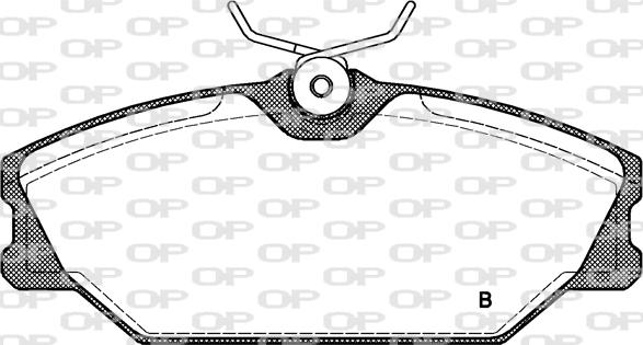 Open Parts BPA0208.02 - Тормозные колодки, дисковые, комплект autodnr.net