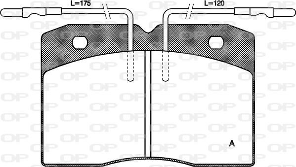 Open Parts BPA0211.04 - Гальмівні колодки, дискові гальма autocars.com.ua