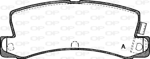 Open Parts BPA0214.04 - Гальмівні колодки, дискові гальма autocars.com.ua