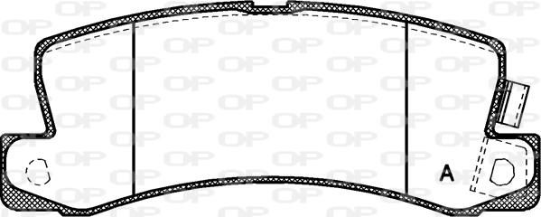 Open Parts BPA0214.22 - Гальмівні колодки, дискові гальма autocars.com.ua