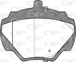 Open Parts BPA0222.10 - Гальмівні колодки, дискові гальма autocars.com.ua