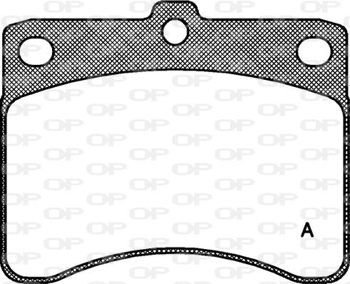 Open Parts BPA0232.00 - Гальмівні колодки, дискові гальма autocars.com.ua