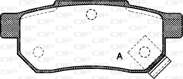 Open Parts BPA0233.02 - Гальмівні колодки, дискові гальма autocars.com.ua