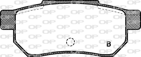 Open Parts BPA0233.02 - Гальмівні колодки, дискові гальма autocars.com.ua