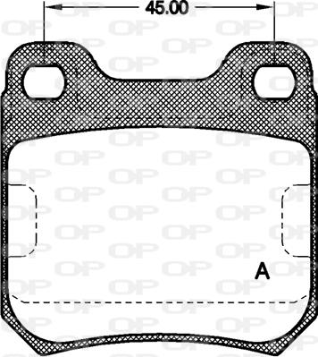 Open Parts BPA0239.00 - Гальмівні колодки, дискові гальма autocars.com.ua