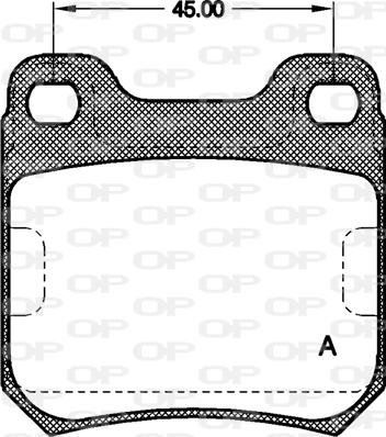 Open Parts BPA0239.40 - Гальмівні колодки, дискові гальма autocars.com.ua