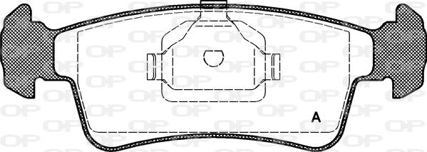 Open Parts BPA0240.00 - Гальмівні колодки, дискові гальма autocars.com.ua
