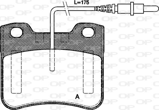 Open Parts BPA0247.24 - Гальмівні колодки, дискові гальма autocars.com.ua