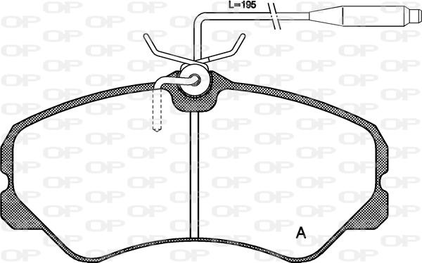 Open Parts BPA0261.02 - Гальмівні колодки, дискові гальма autocars.com.ua