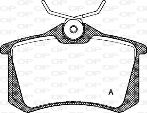 Open Parts BPA0263.10 - Гальмівні колодки, дискові гальма autocars.com.ua