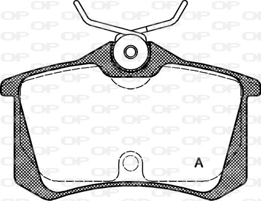 Open Parts BPA0263.20 - Тормозные колодки, дисковые, комплект autodnr.net