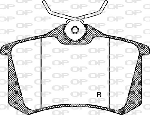 Open Parts BPA0263.41 - Гальмівні колодки, дискові гальма autocars.com.ua