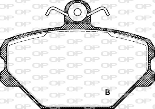 Open Parts BPA0264.02 - Гальмівні колодки, дискові гальма autocars.com.ua