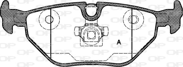 Open Parts BPA0265.40 - Гальмівні колодки, дискові гальма autocars.com.ua