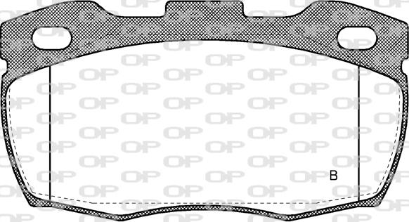 Open Parts BPA0266.10 - Гальмівні колодки, дискові гальма autocars.com.ua