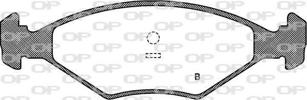 Open Parts BPA0281.00 - Тормозные колодки, дисковые, комплект autodnr.net