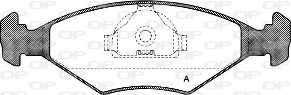 Open Parts BPA0281.10 - Гальмівні колодки, дискові гальма autocars.com.ua