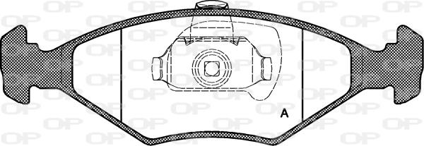 Open Parts BPA0281.40 - Гальмівні колодки, дискові гальма autocars.com.ua