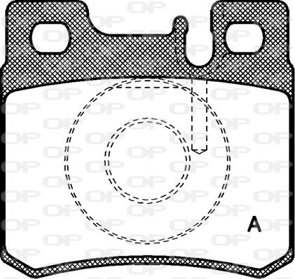 Open Parts BPA0282.20 - Гальмівні колодки, дискові гальма autocars.com.ua