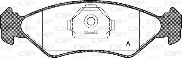 Open Parts BPA0285.10 - Гальмівні колодки, дискові гальма autocars.com.ua