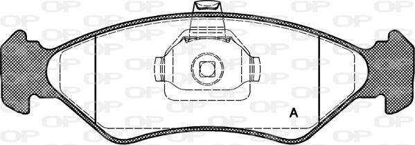 Open Parts BPA0285.20 - Гальмівні колодки, дискові гальма autocars.com.ua