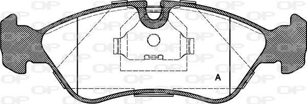 Open Parts BPA0286.30 - Гальмівні колодки, дискові гальма autocars.com.ua