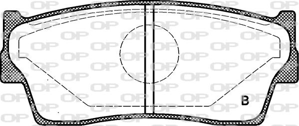 Open Parts BPA0289.02 - Гальмівні колодки, дискові гальма autocars.com.ua