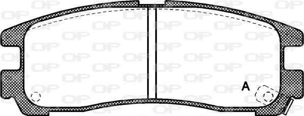 Open Parts BPA0291.02 - Гальмівні колодки, дискові гальма autocars.com.ua