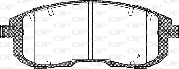 Open Parts BPA0293.11 - Гальмівні колодки, дискові гальма autocars.com.ua