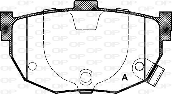 Open Parts BPA0294.22 - Гальмівні колодки, дискові гальма autocars.com.ua