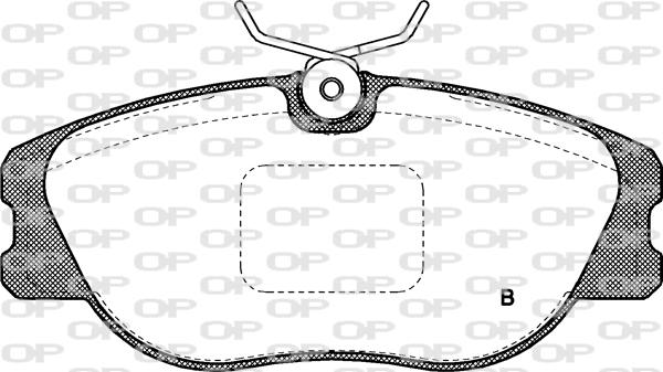 Open Parts BPA0305.31 - Гальмівні колодки, дискові гальма autocars.com.ua