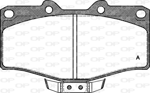 Open Parts BPA0315.04 - Гальмівні колодки, дискові гальма autocars.com.ua