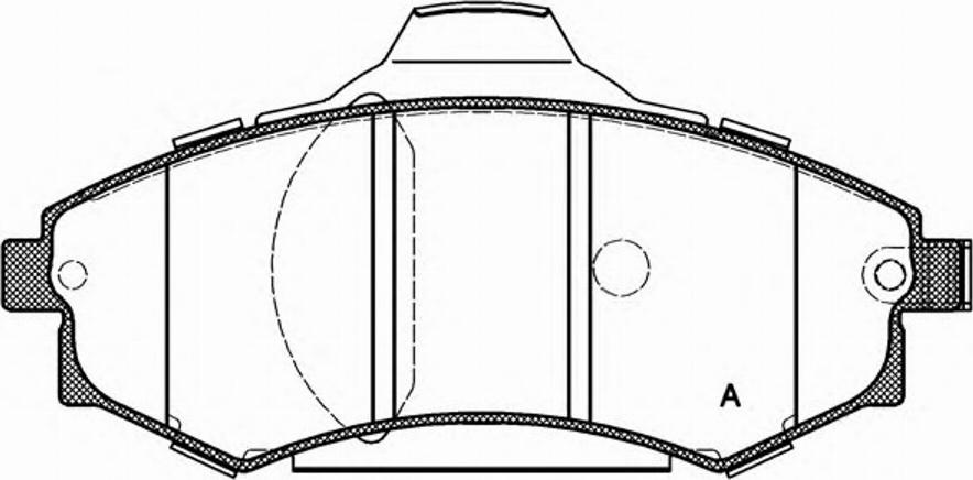 Open Parts BPA0318.92 - Гальмівні колодки, дискові гальма autocars.com.ua