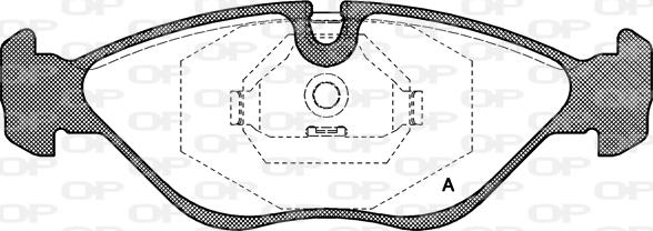 Open Parts BPA0319.00 - Гальмівні колодки, дискові гальма autocars.com.ua