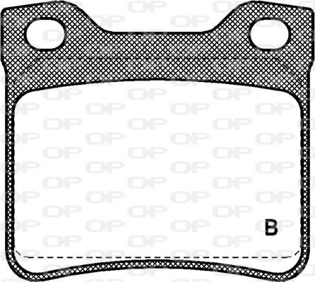 Open Parts BPA0321.02 - Гальмівні колодки, дискові гальма autocars.com.ua