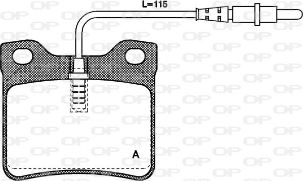 Open Parts BPA0321.02 - Тормозные колодки, дисковые, комплект autodnr.net