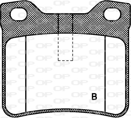 Open Parts BPA0321.10 - Гальмівні колодки, дискові гальма autocars.com.ua