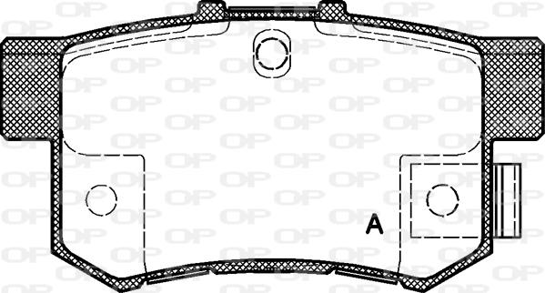 Open Parts BPA0325.32 - Гальмівні колодки, дискові гальма autocars.com.ua